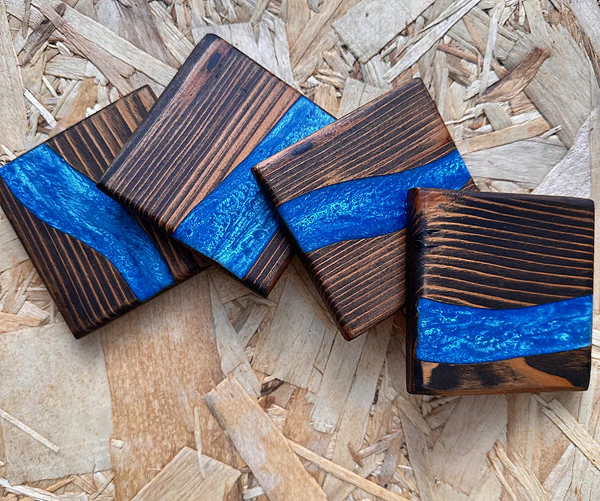 Drink Coasters with River