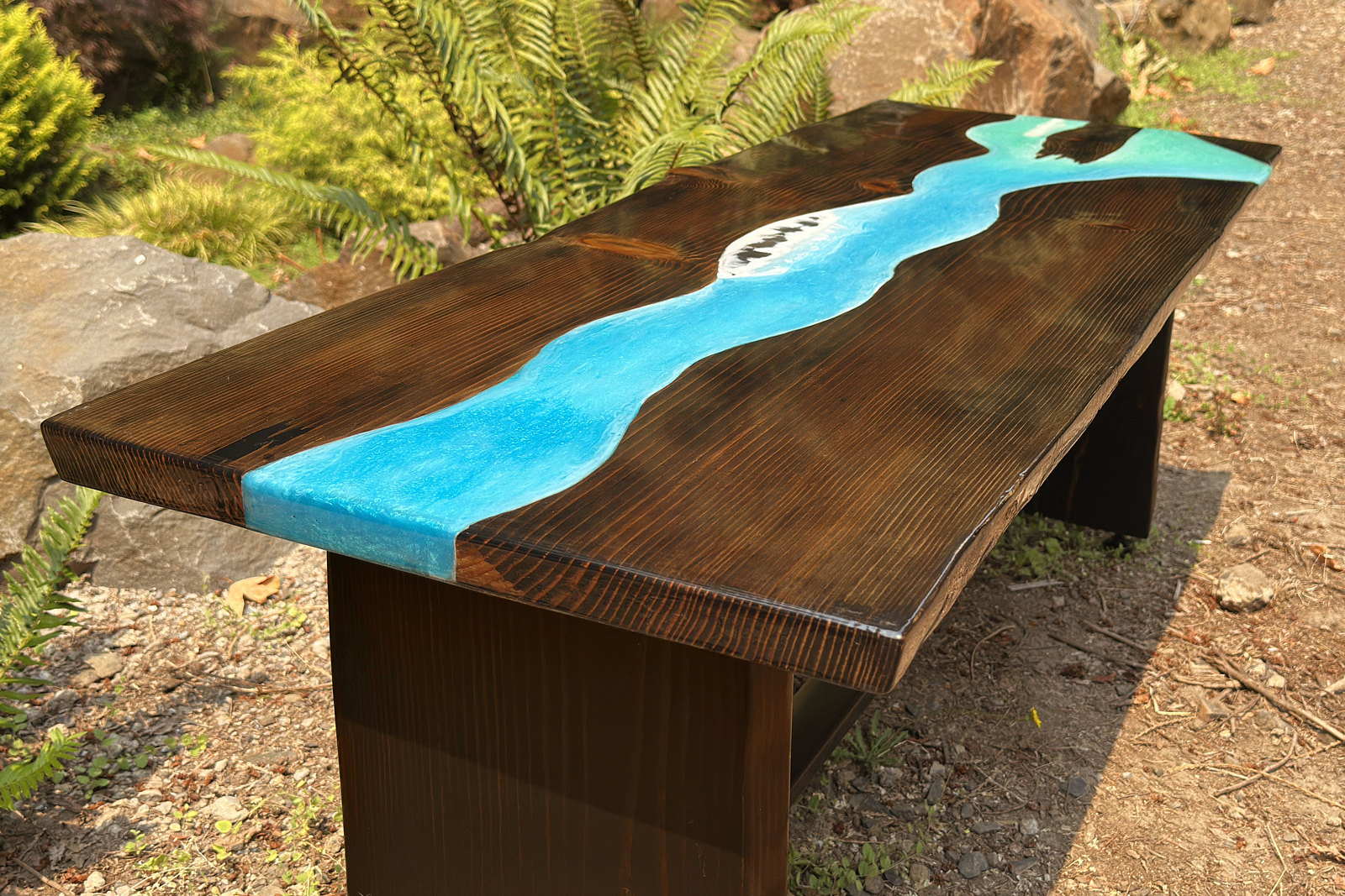 Live Edge Fir River Table alternate view 2