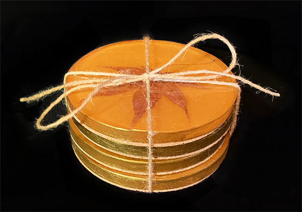 Maple Leaf Drink Coasters