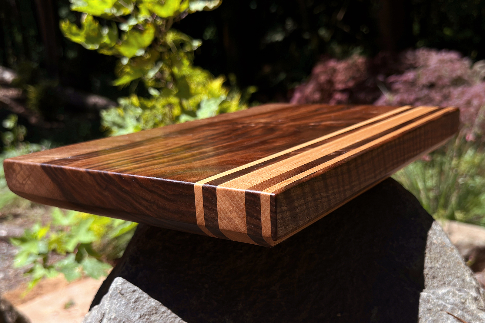 Dark Walnut and Maple Cutting Board